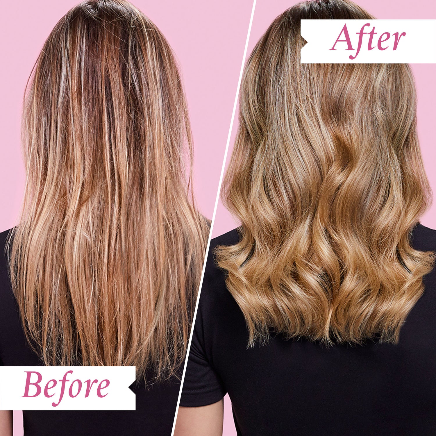 Before and after results of using Philip Kingsley Elasticizer Deep-Conditioning Treatment