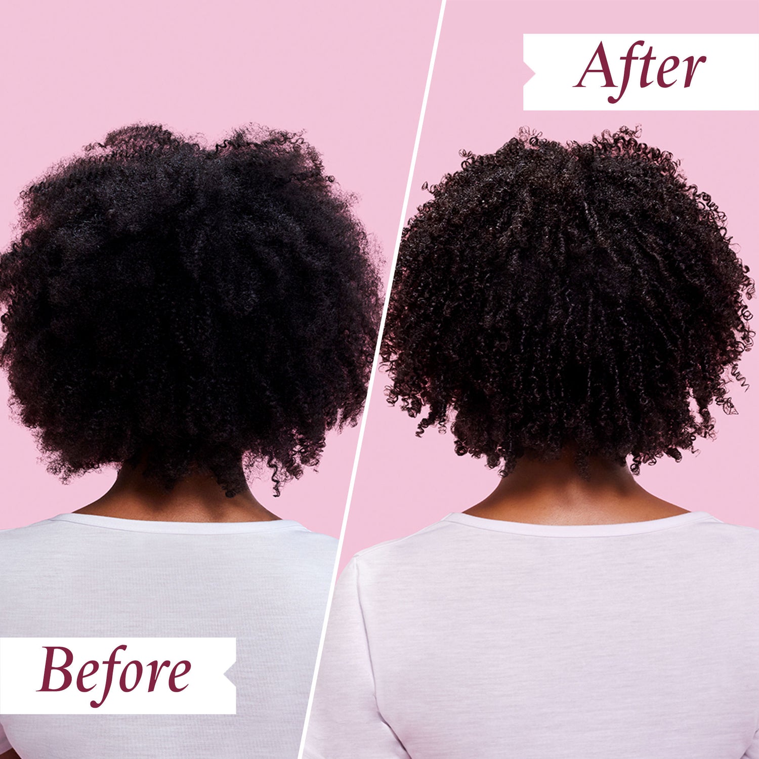 Before and after results of using Philip Kingsley Elasticizer Extreme Rich Deep-Conditioning Treatment