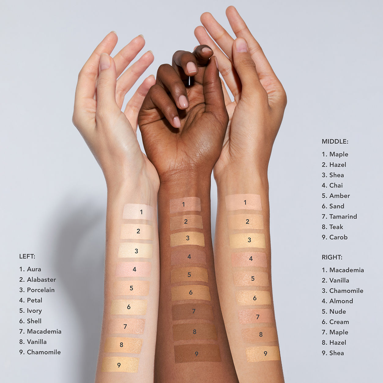 An arm swatch of Chantecaille Porcelain variant: Porcelain