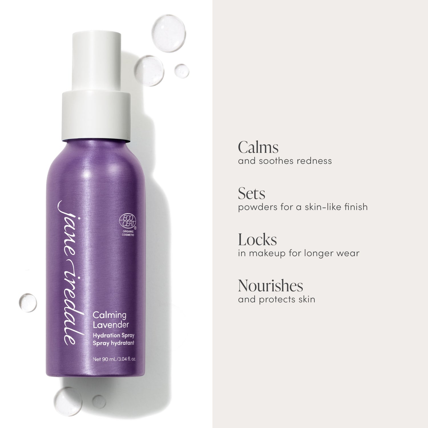 Jane Iredale Calming Lavender Hydration Spray infographics image 2 .