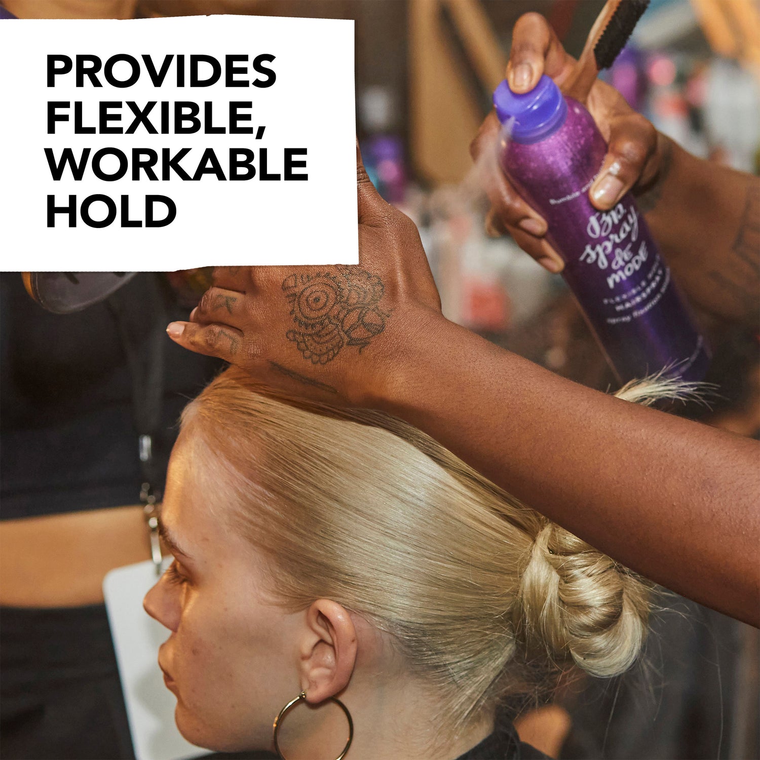 Lifestyle image of Bumble and Bumble Spray de Mode Flexible Hold Hairspray