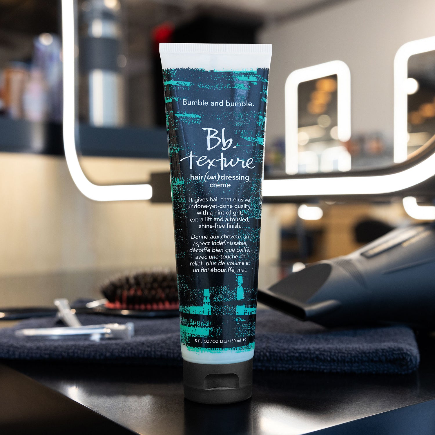 Lifestyle image of Bumble and Bumble Bb. Texture Hair (Un)dressing Creme variant: 5 oz