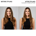 Before and after results of using Bumble and Bumble Hairdresser's Invisible Oil Heat/UV Protective Hair Primer Leave-In Conditioner