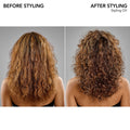 Before and after results of using Bumble and Bumble Styling Oil for Split End Prevention + Anti-Frizz variant: 4 fl oz