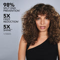 Model image of Bumble and Bumble Styling Oil for Split End Prevention + Anti-Frizz variant: 4 fl oz