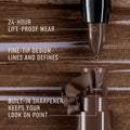 Before and after results of using Bobbi Brown Long-Wear Cream Eyeliner Stick variant: Jungle