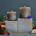 Lifestyle image of Lafco Winter Violet Candle (Limited Edition) variant: 15.5 oz (Signature)
