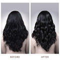 Before and after results of using Moroccanoil Luminous Hairspray Extra Strong