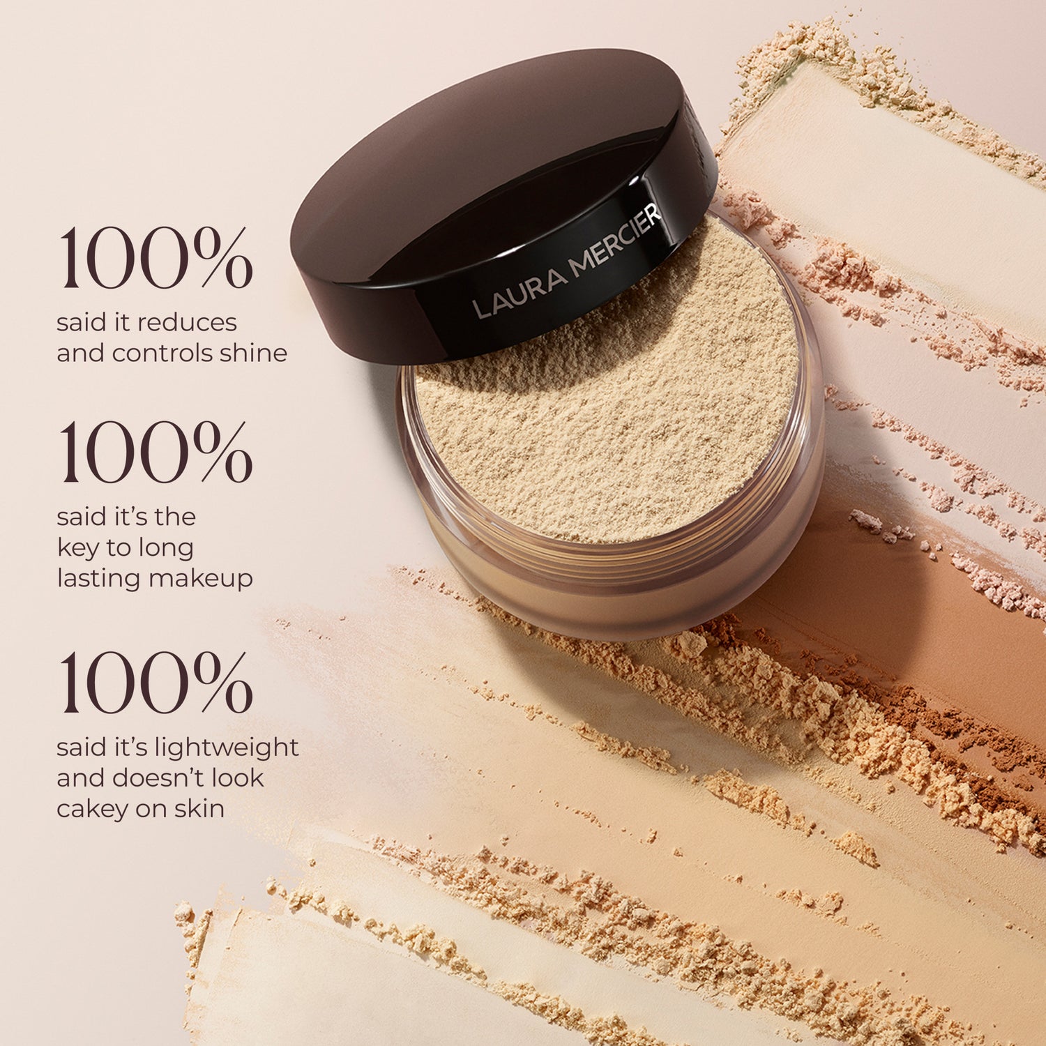 Laura Mercier Translucent Loose Setting Powder infographics image 2 . This product is in the color nude, for medium complexions