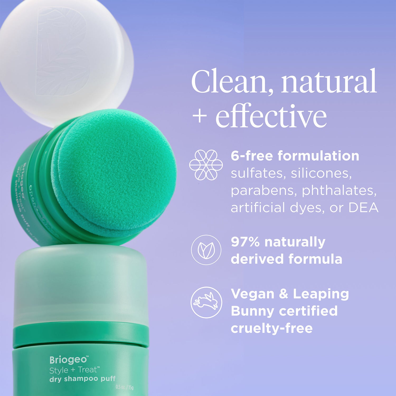 Information related to Briogeo Style + Treat Dry Shampoo Puff