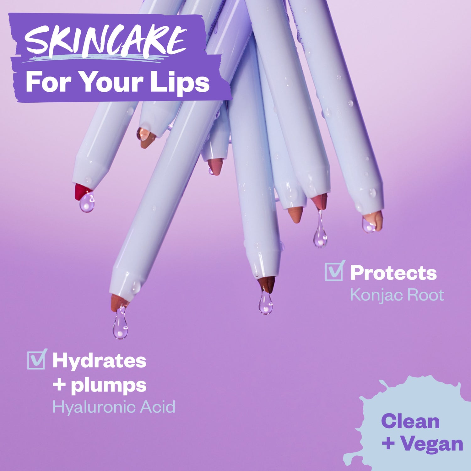 Kosas Hotliner Hyaluronic Acid Contouring Lip Liner infographics image . This product is in the color nude