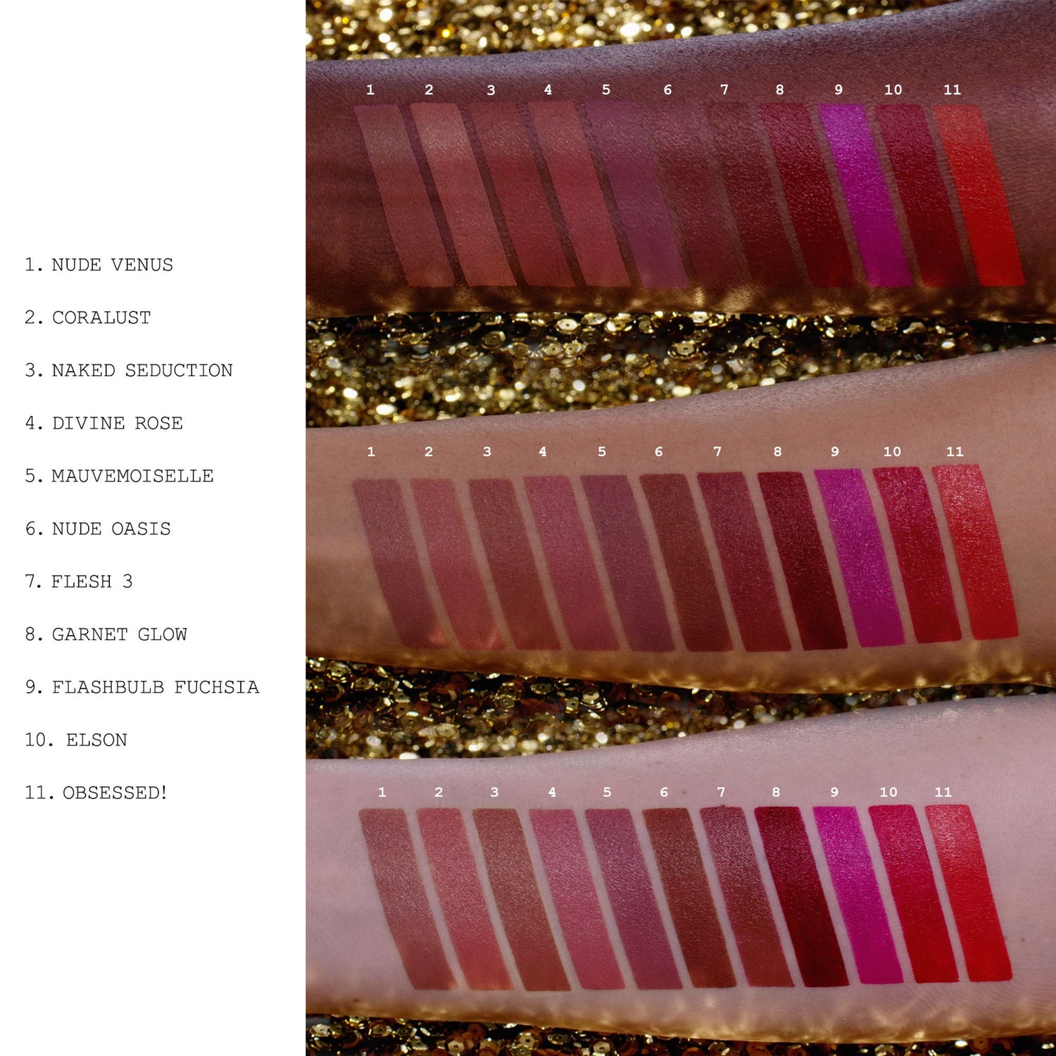 Group swatch image of Pat McGrath Labs Dramatique Mega Lip Pencil