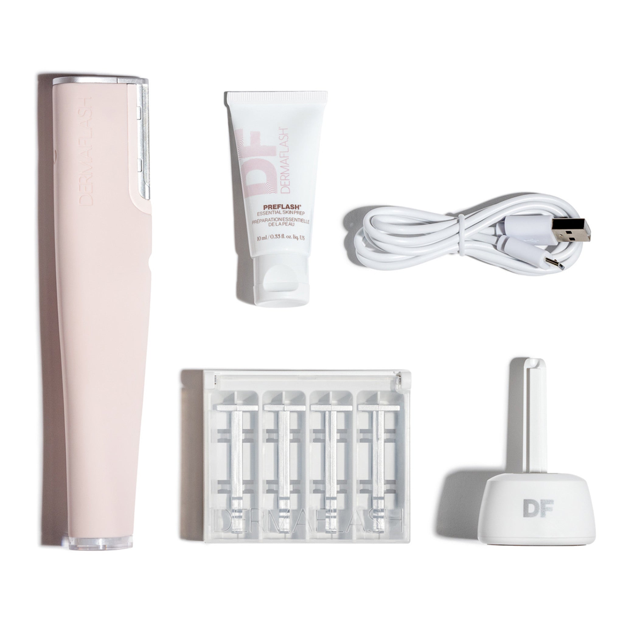 DERMAFLASH LUXE store Anti-Aging Dermaplaning Exfoliation Device & Kit