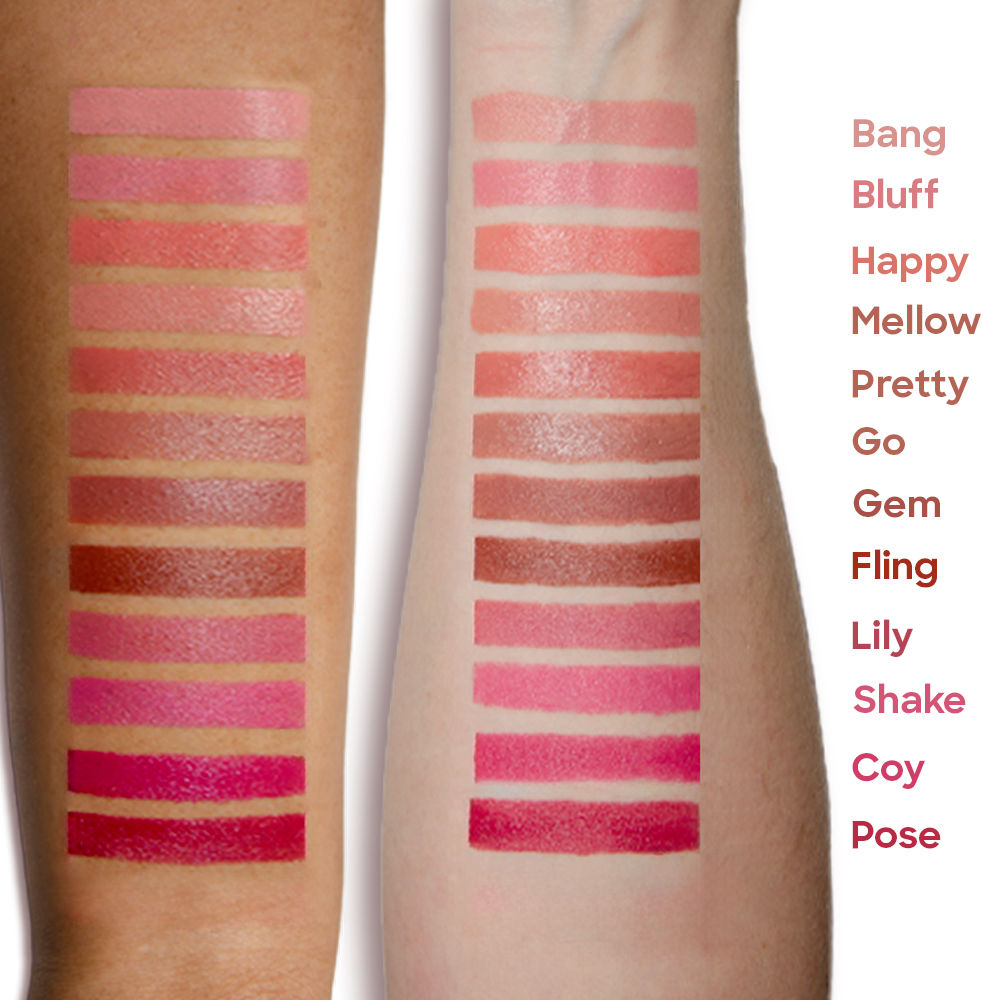 An arm swatch of Neen Going Rouge Cream Cheek and Lip