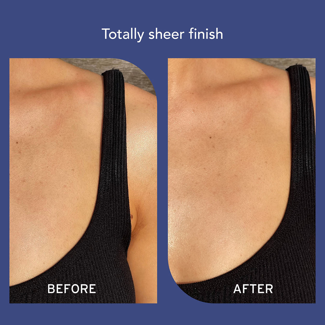 Before and after results of using Soleil Toujours Mineral Ally Daily Defense SPF 30 variant: 3.4 fl oz