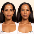 Before and after results of using Solara Suncare Fortune Teller SPF 30 variant: MicroTint 1