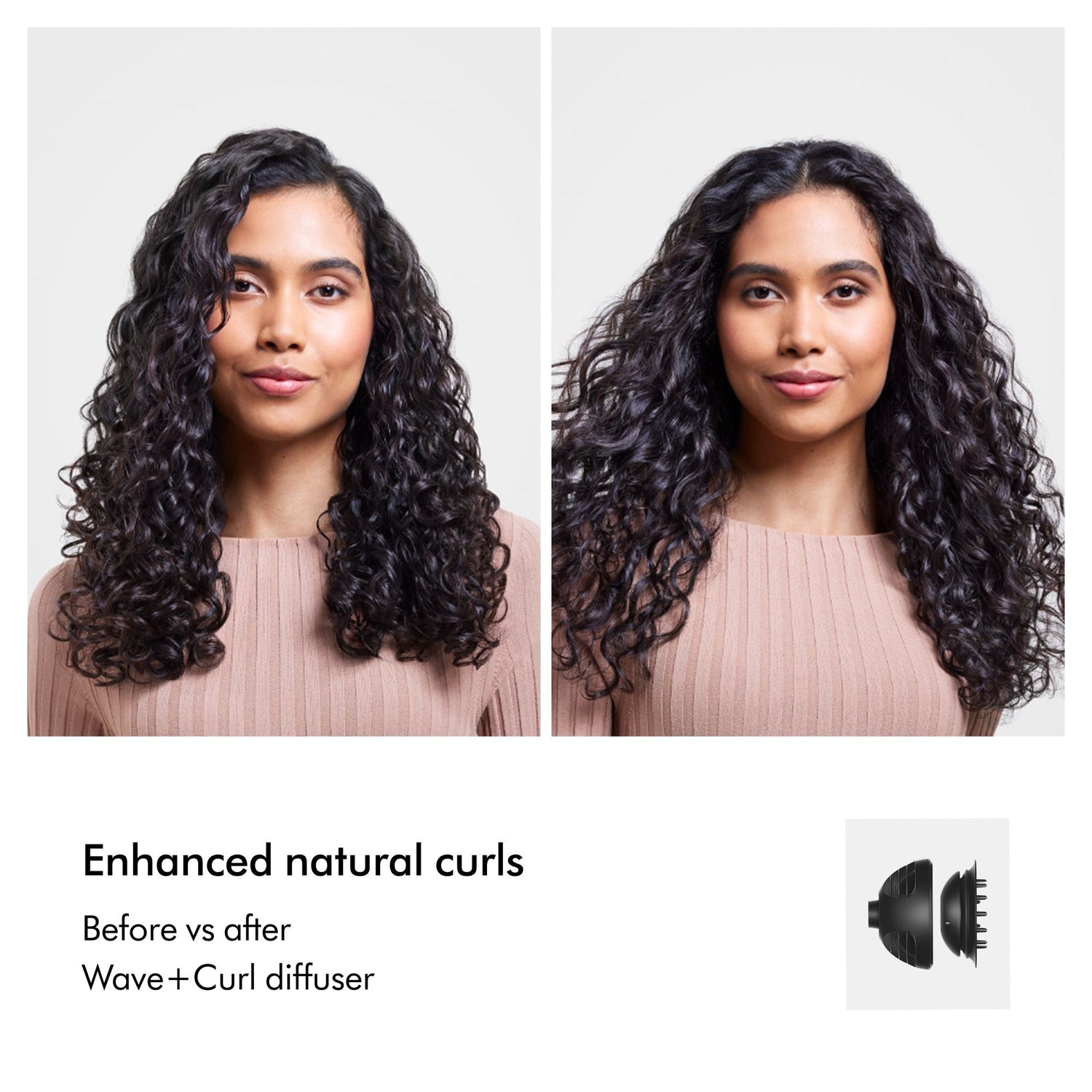 Before and after results of using Dyson Supersonic Nural Hair Dryer
