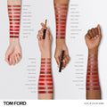An arm swatch of Tom Ford Slim Lip Color Shine variant: Velvet Tux