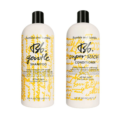 Gentle Shampoo + Super Rich Conditioner Liter Holiday Duo