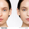 Tom Ford Traceless Soft Matte Concealer Color/Shade variant: 0N0 Blanc before and after image . This product is in the color nude, for light neutral complexions