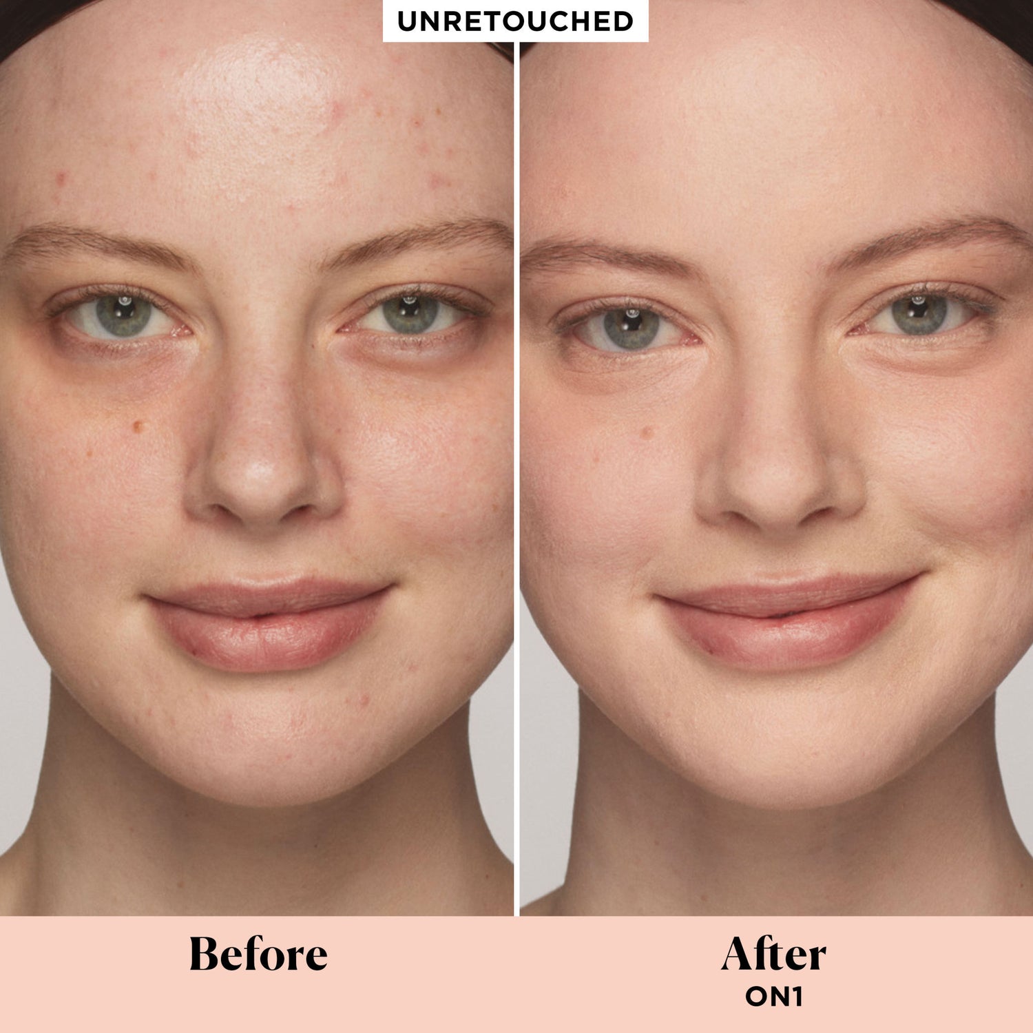 Laura Mercier Real Flawless Weightless Perfecting Concealer Color/Shade variant: 0N1 before and after image . This product is for light neutral complexions