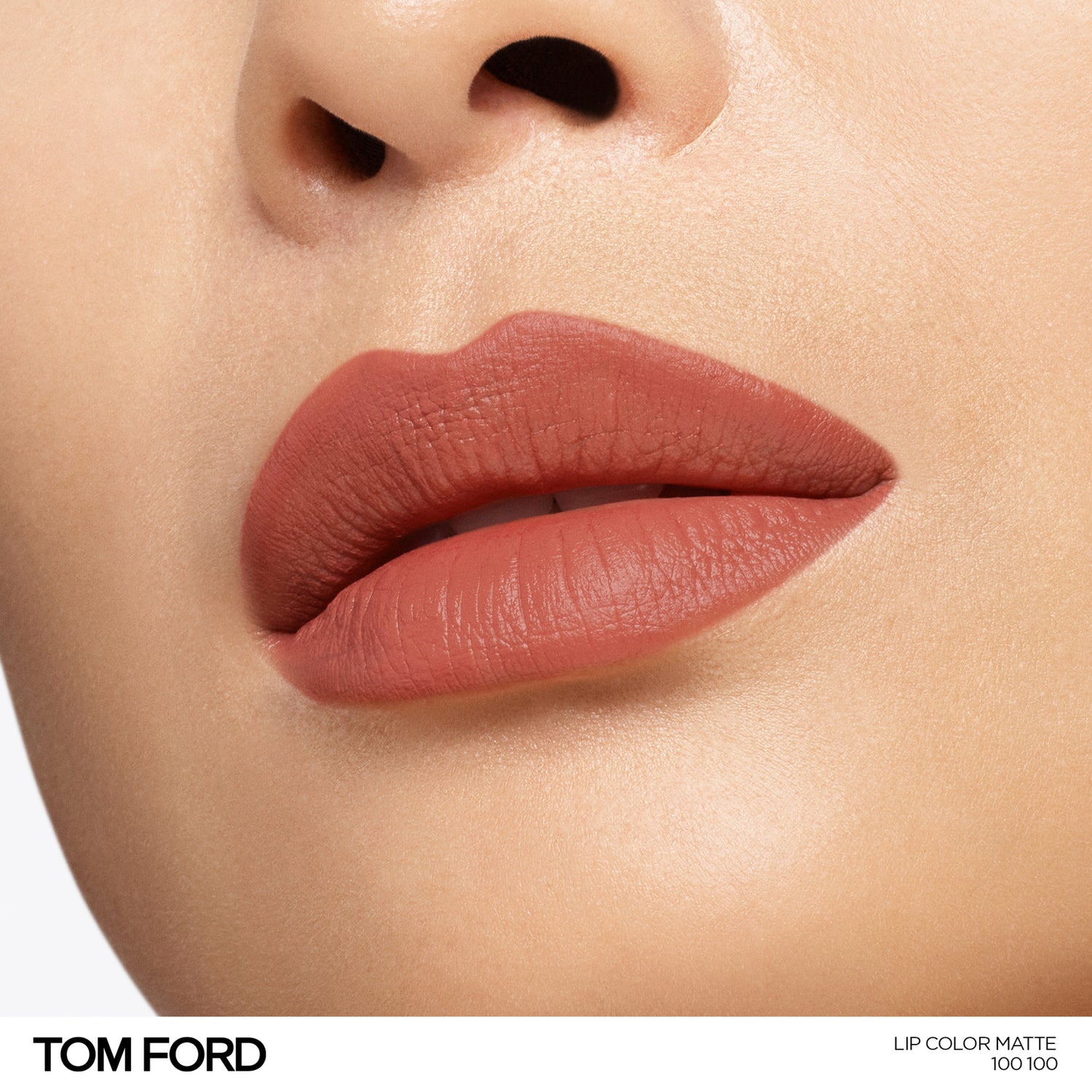 Tom Ford Lip Color Matte Lipstick Color/Shade variant: 100 100 model image . This product is in the color red