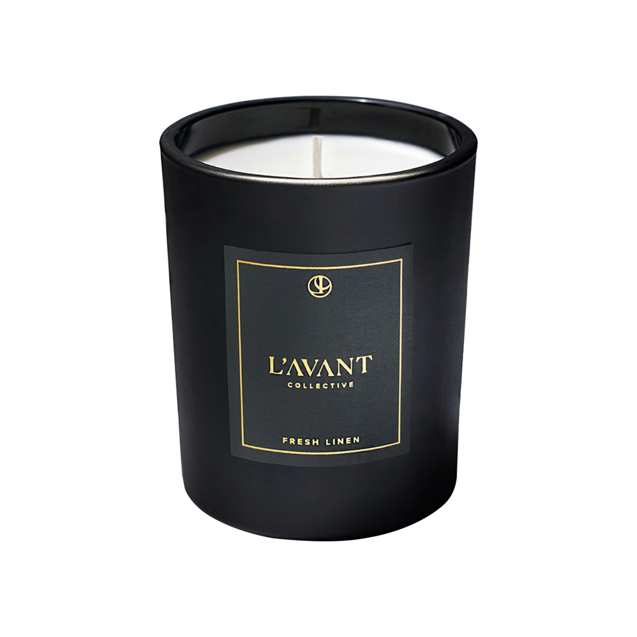 L’Avant Collective Fresh Linen Candle Color/Shade variant: Black main image.