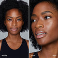 Bobbi Brown Nude Finish Tinted Moisturizer SPF 15 Color/Shade variant: Deep Tint before and after image . This product is for deep cool red complexions