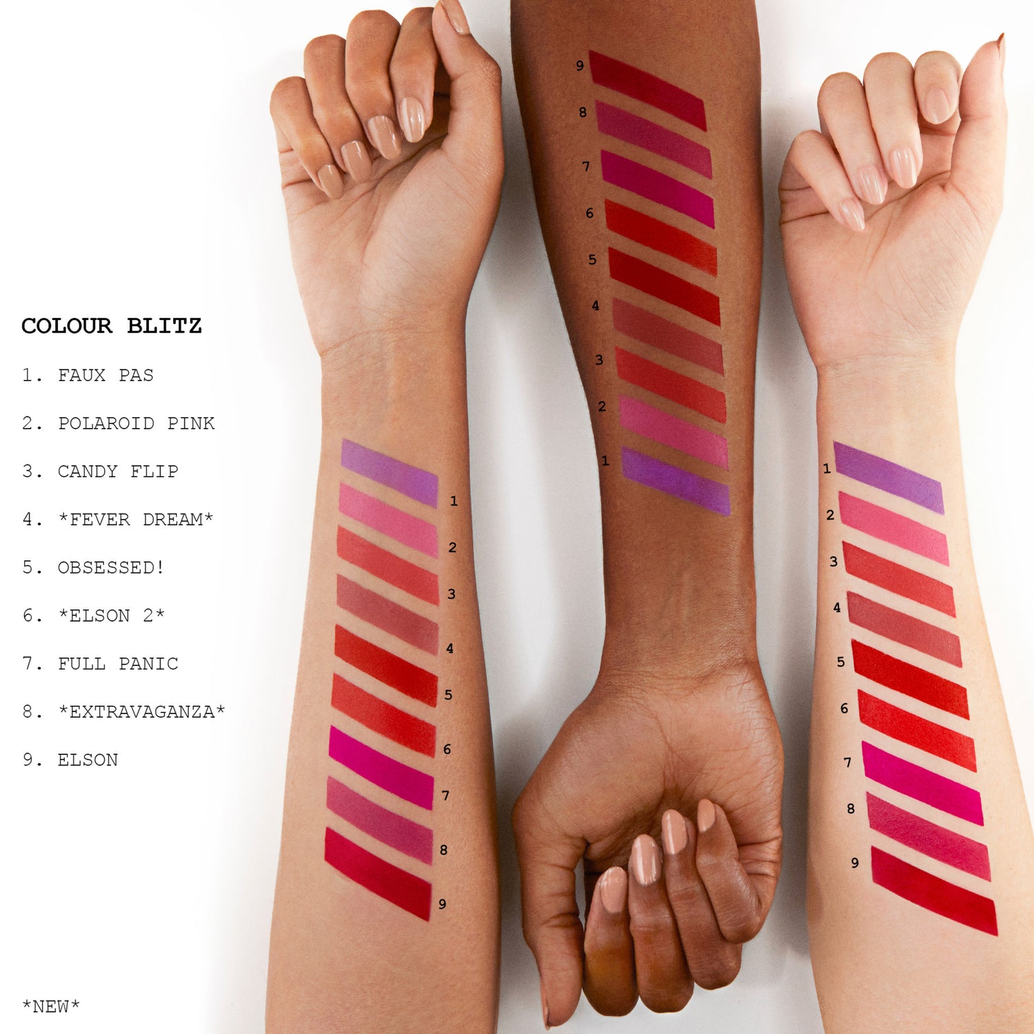 Pat McGrath Labs MatteTrance Lipstick Color/Shade variant: Divine Rose arm swatch image . This product is in the color nude