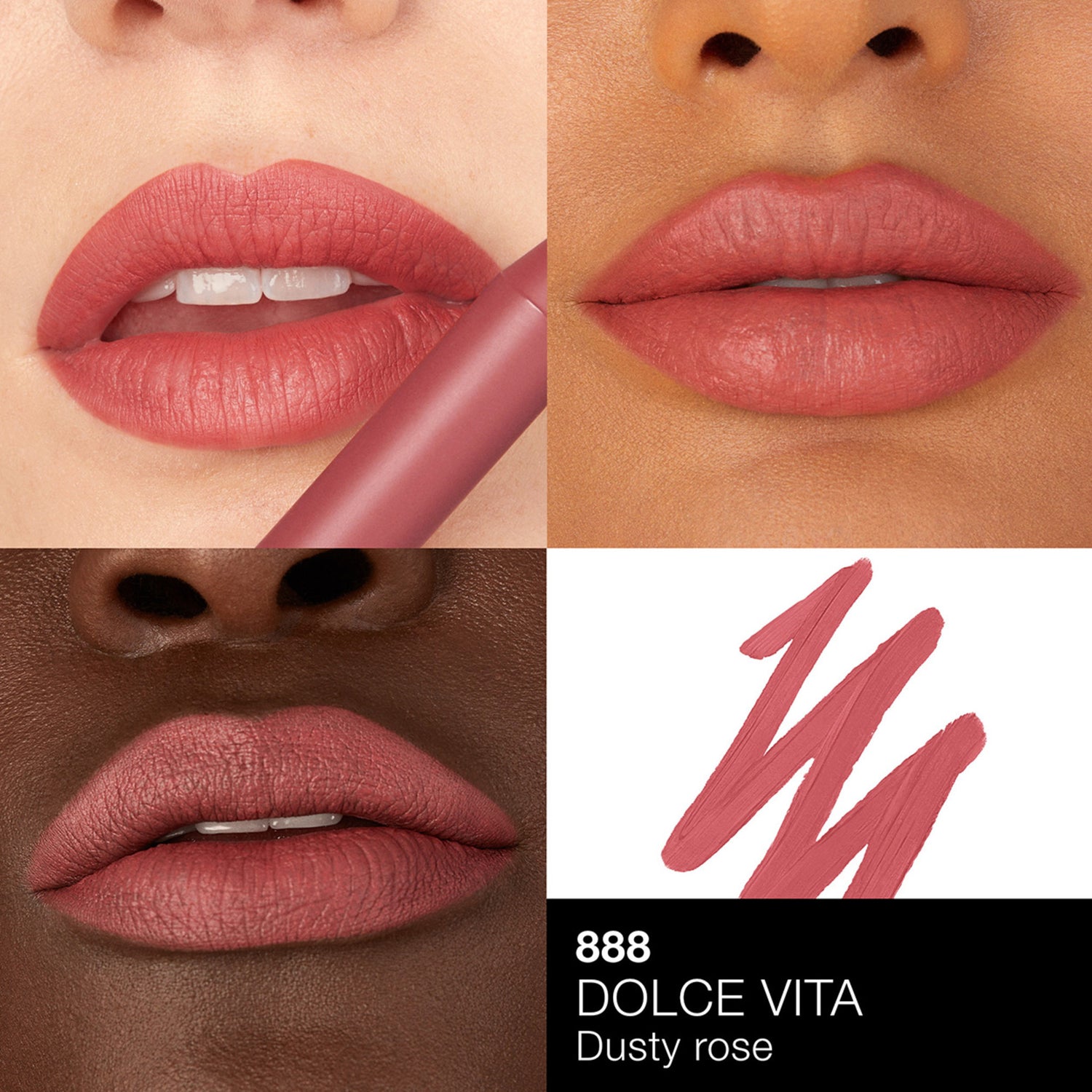 Nars Powermatte High-Intensity Long-Lasting Lip Pencil Color/Shade variant: Dolce Vita swatch image  2 . 