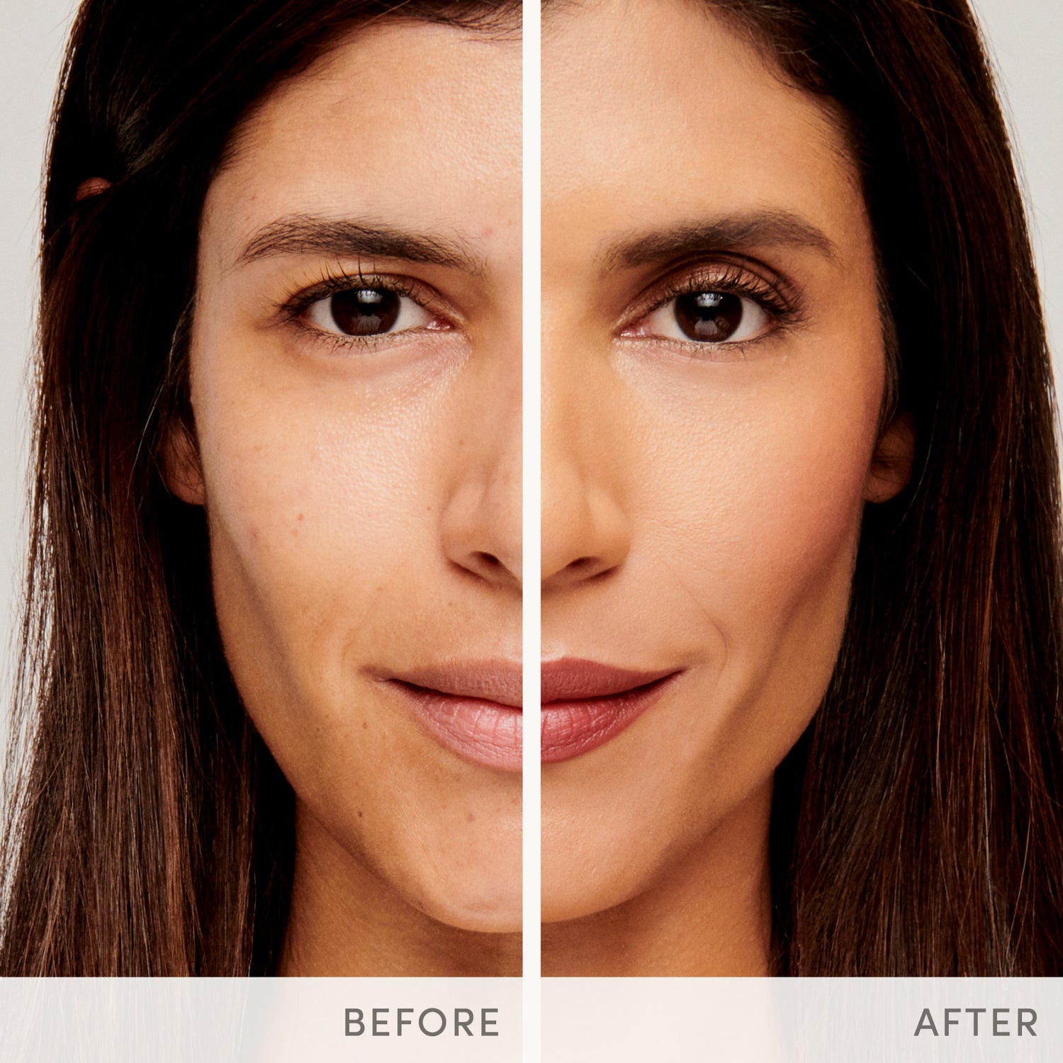 Jane Iredale Glow Time Pro BB Cream SPF 25 Color/Shade variant: GT10 before and after image . This product is for medium complexions