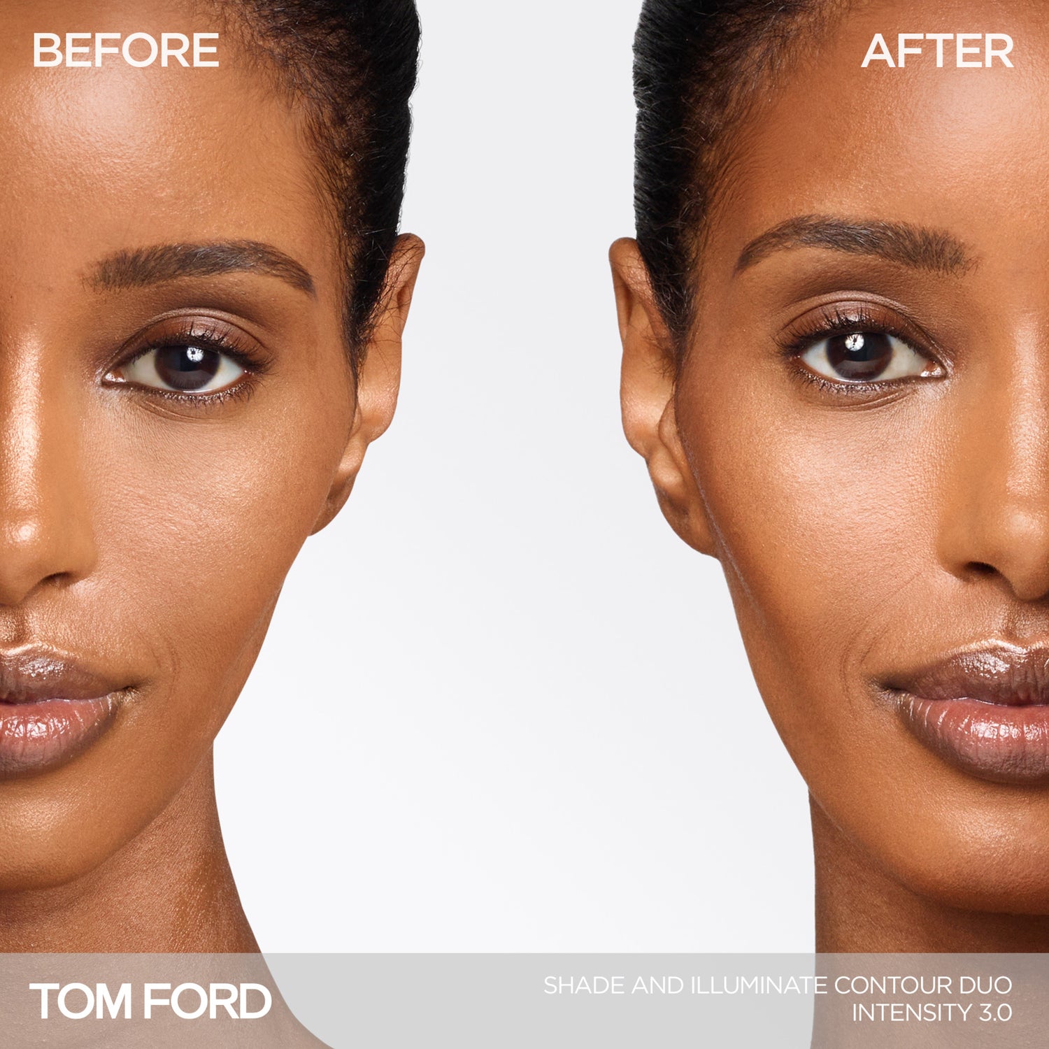 Tom Ford Shade and Illuminate Contour Duo Color/Shade variant: Intensity 3.0 before and after image .