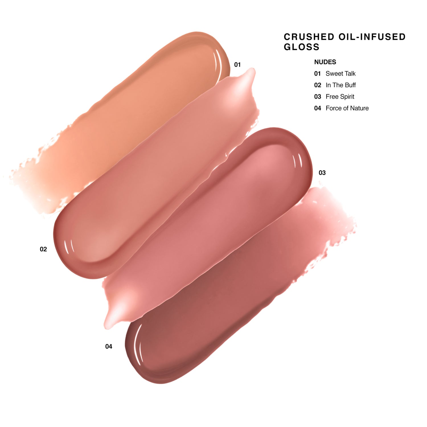 Bobbi Brown Crushed Oil-Infused Gloss Color/Shade variant: In the Buff swatch image  2 .  This product is in the color nude