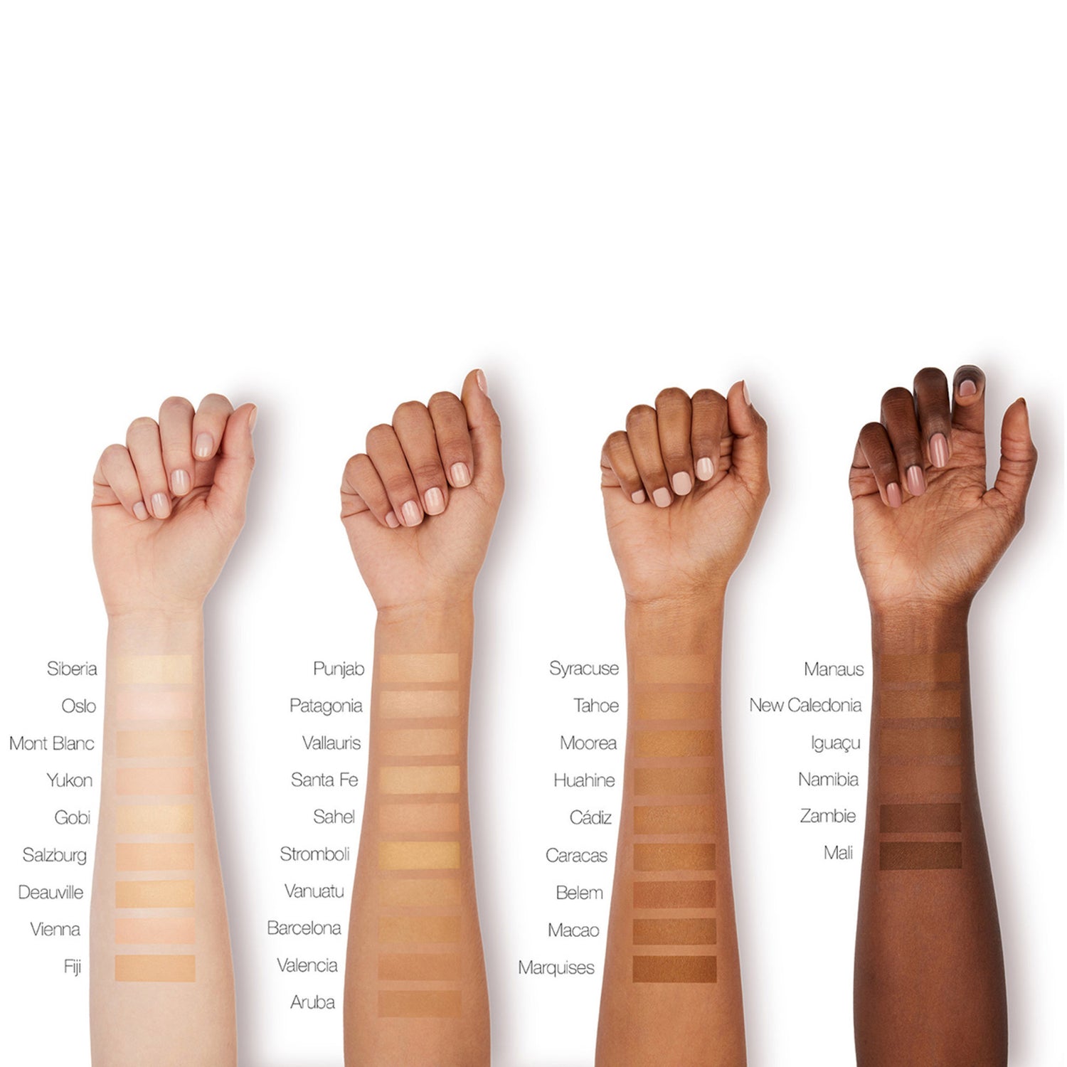 Nars Soft Matte Complete Foundation Color/Shade variant: Mont Blanc arm swatch image . This product is for light neutral complexions