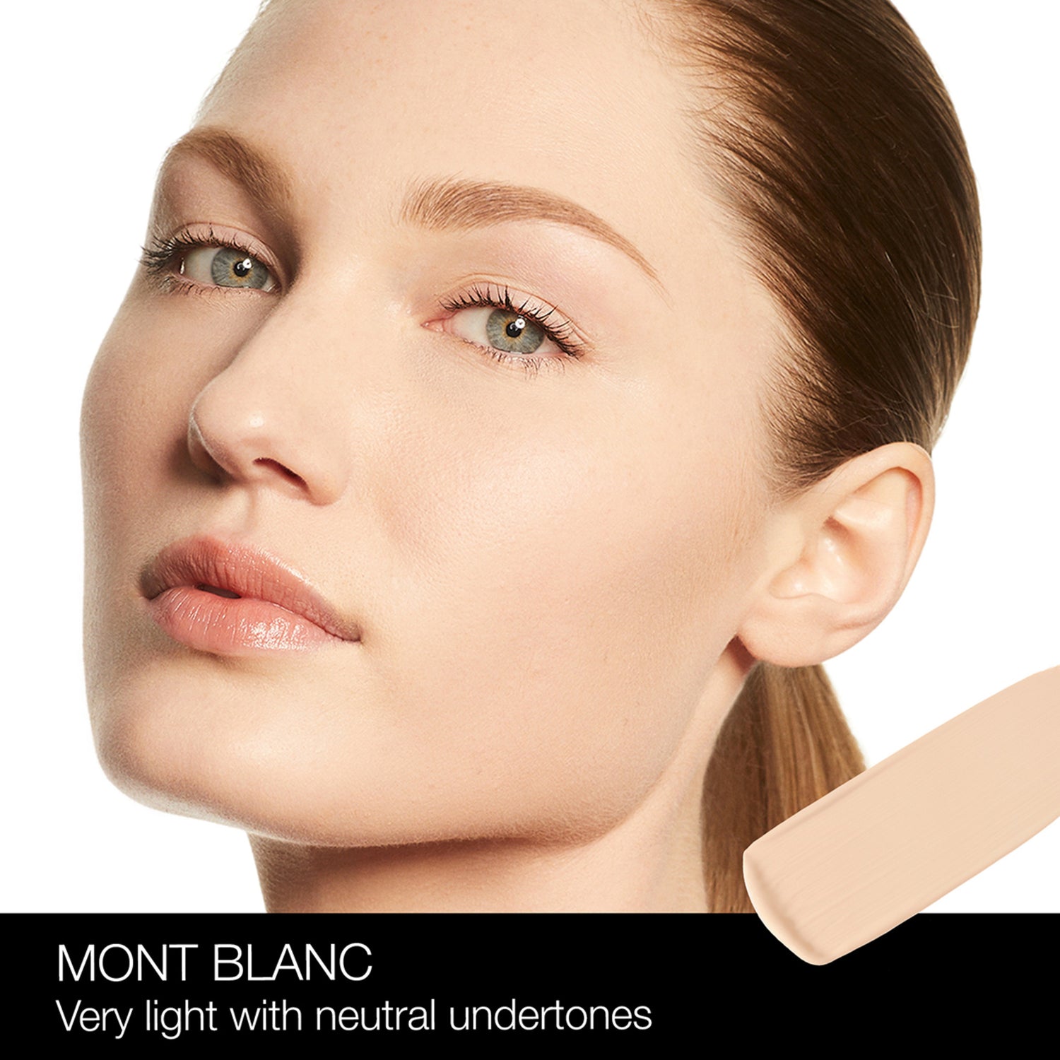 Nars Soft Matte Complete Foundation Color/Shade variant: Mont Blanc model image . This product is for light neutral complexions