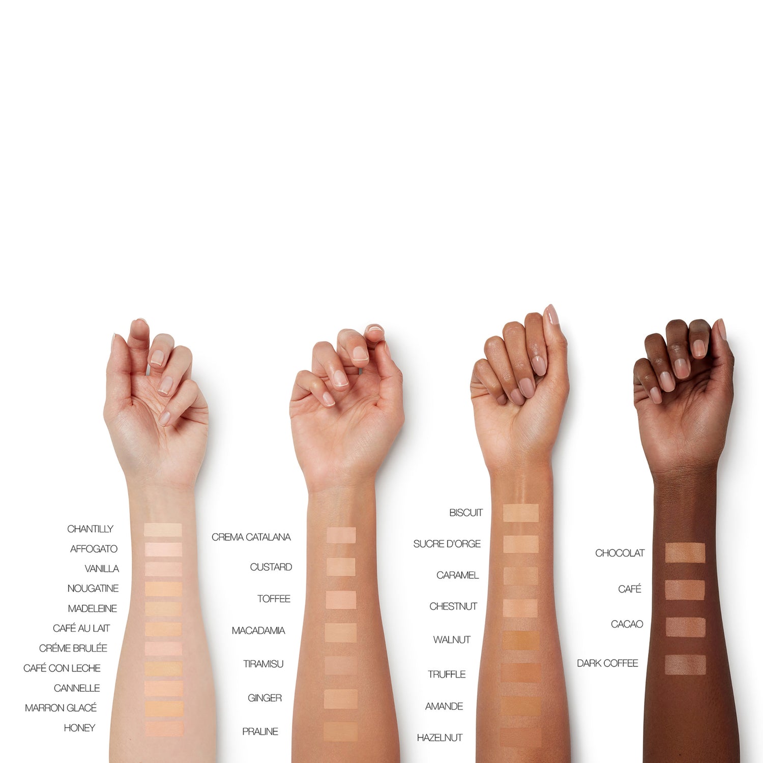 Nars Radiant Creamy Concealer Color/Shade variant: Nougatine L2.2 arm swatch image . This product is for light warm complexions