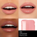 Nars Afterglow Sensual Shine Lipstick Color/Shade variant: Orgasm shade comparison image .