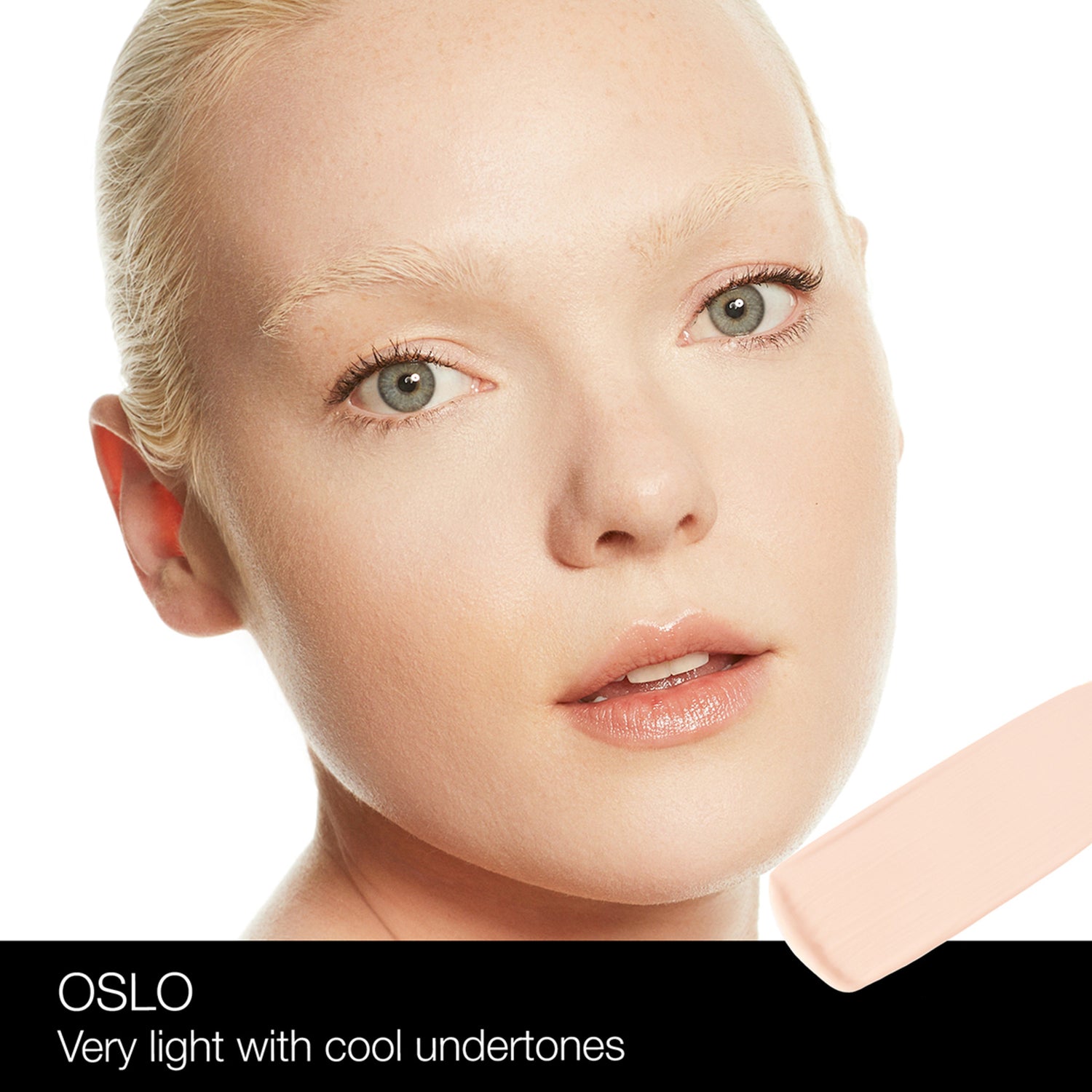 Nars Soft Matte Complete Foundation Color/Shade variant: Oslo model image . This product is for light cool complexions
