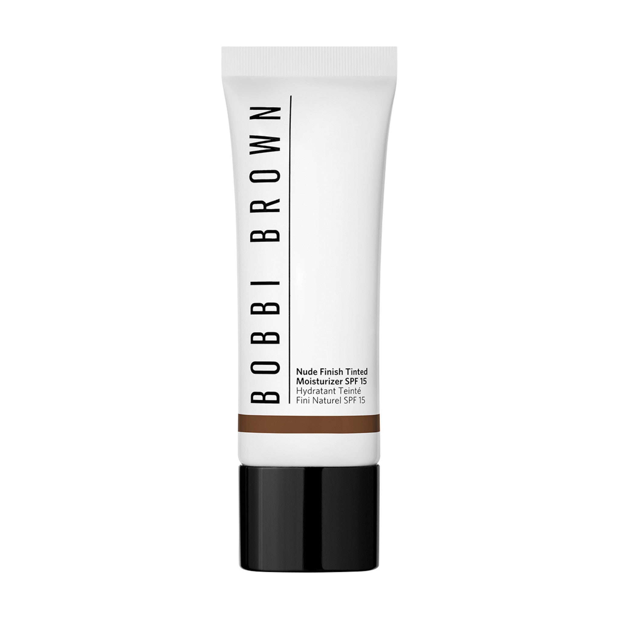 Bobbi Brown Nude Finish Tinted Moisturizer SPF 15 Color/Shade variant: Rich main image. This product is for deep neutral peach complexions