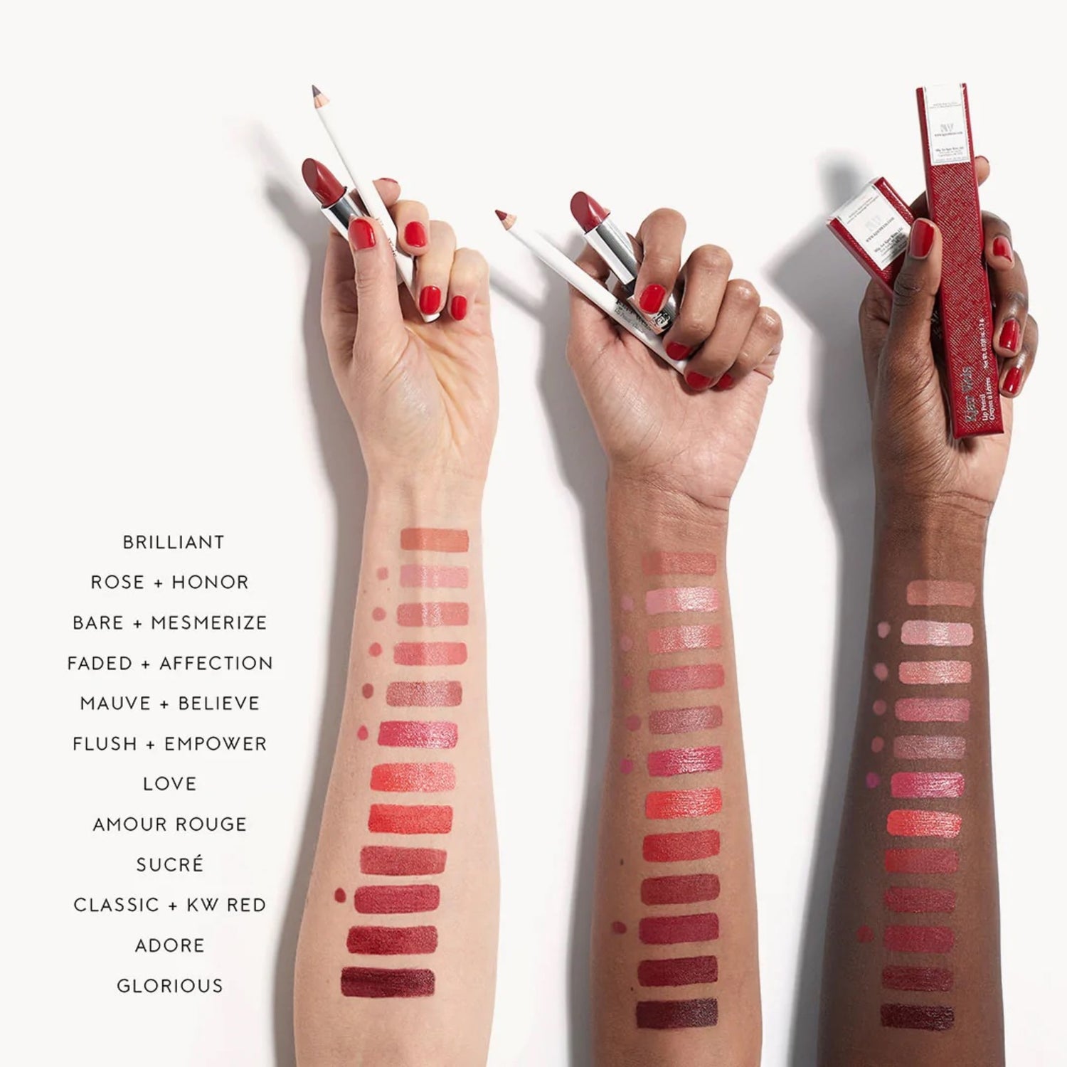 Kjaer Weis Lip Pencil Color/Shade variant: Rich arm swatch image . This product is in the color nude