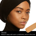 Nars Soft Matte Complete Foundation Color/Shade variant: Tahoe model image . This product is for medium warm complexions