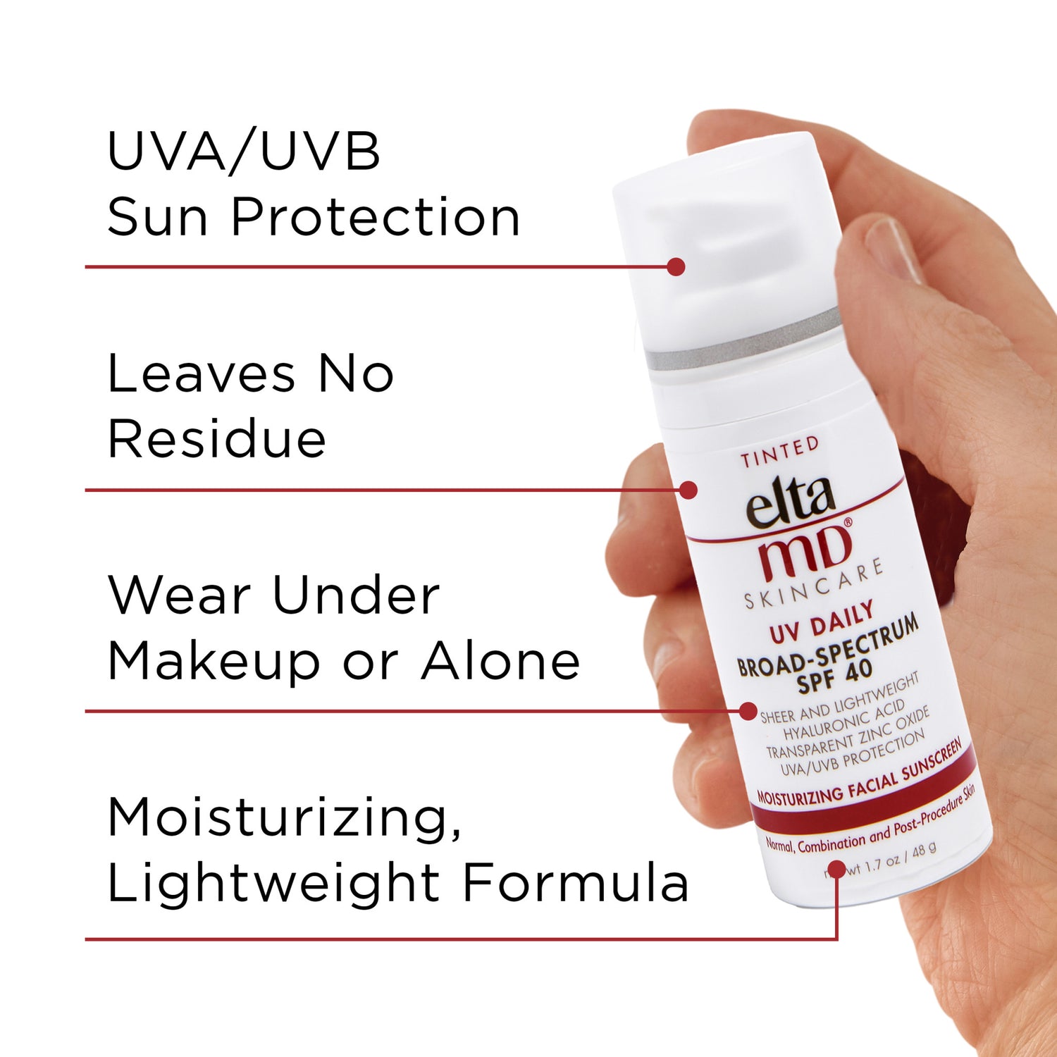 EltaMD UV Daily Tinted Broad-Spectrum Facial Sunscreen SPF 40 Color/Shade variant: Tinted model image .