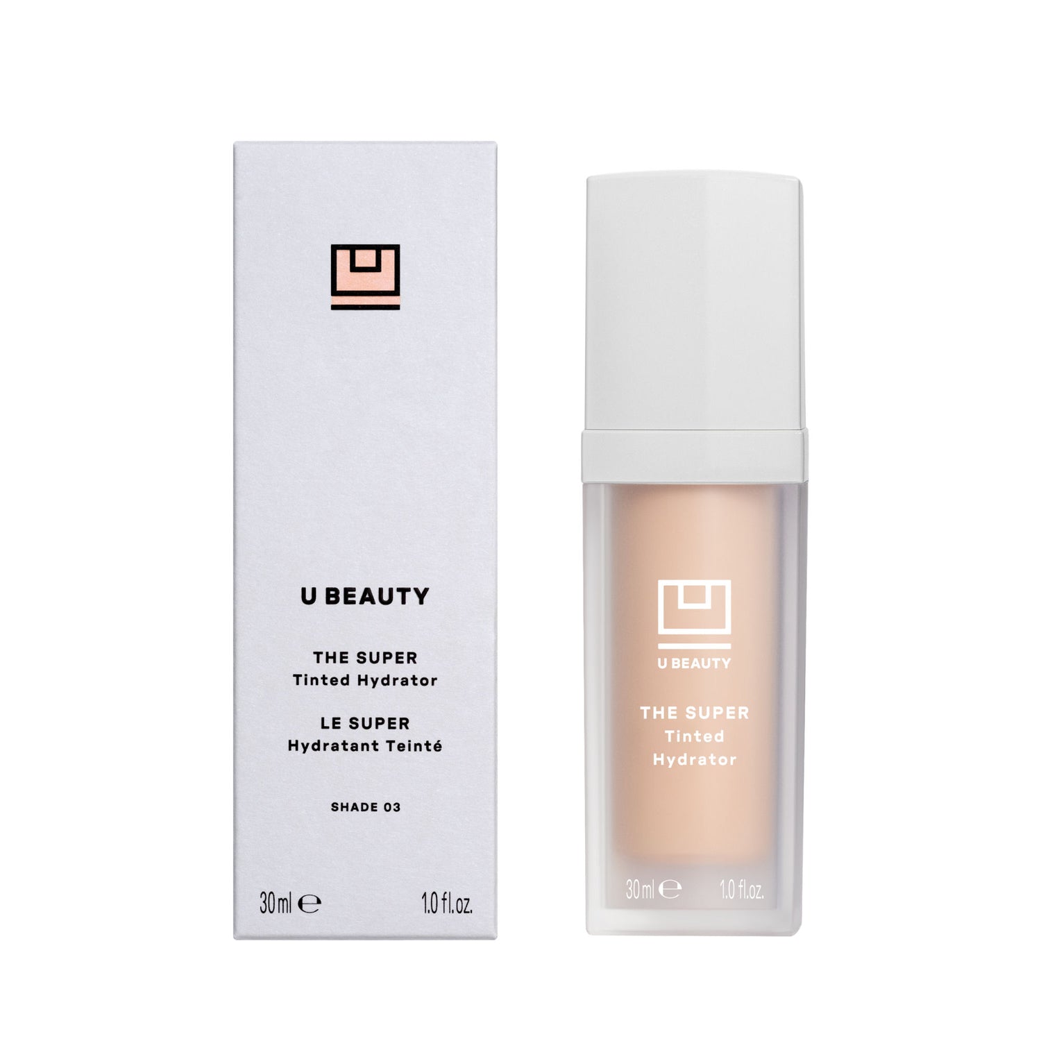 Image of the U Beauty Super Tinted Hydrator variant: 03 box
