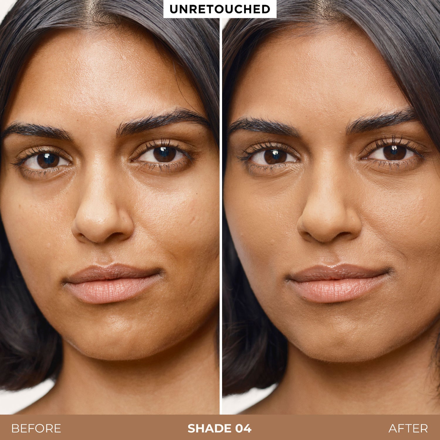 Before and after results of using   variant: 04