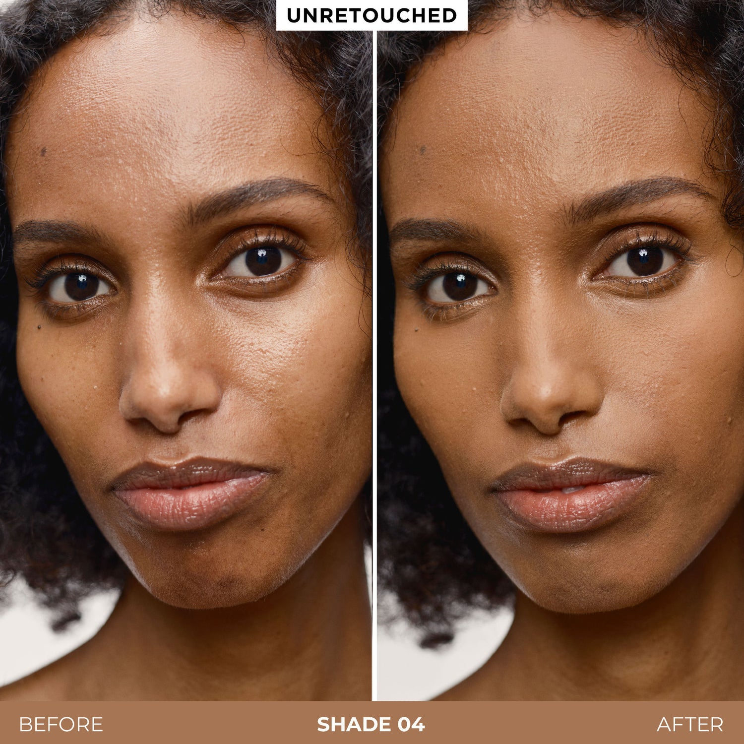 Before and after results of using   variant: 04