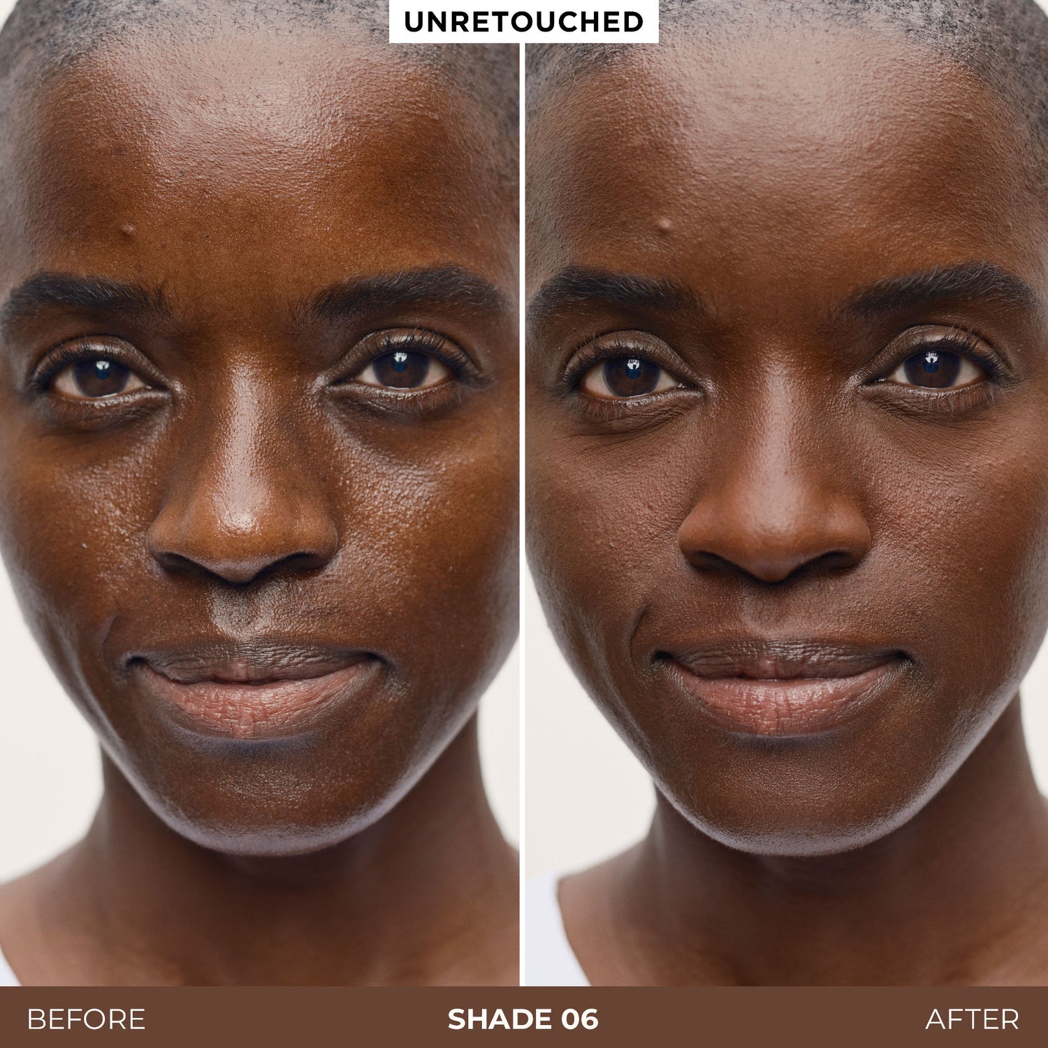 Before and after results of using   variant: 06