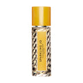 Tall rectangular bottle of Sparkling Jo Eau de Parfum with a scintillating, textured glass body, a yellow cap, and a yellow label reading Vilhelm Parfumerie, New York.