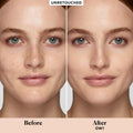 Before and after results of using Laura Mercier Real Flawless Weightless Perfecting Concealer variant: 0W1