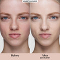 Before and after results of using   variant: 0W1 Satin