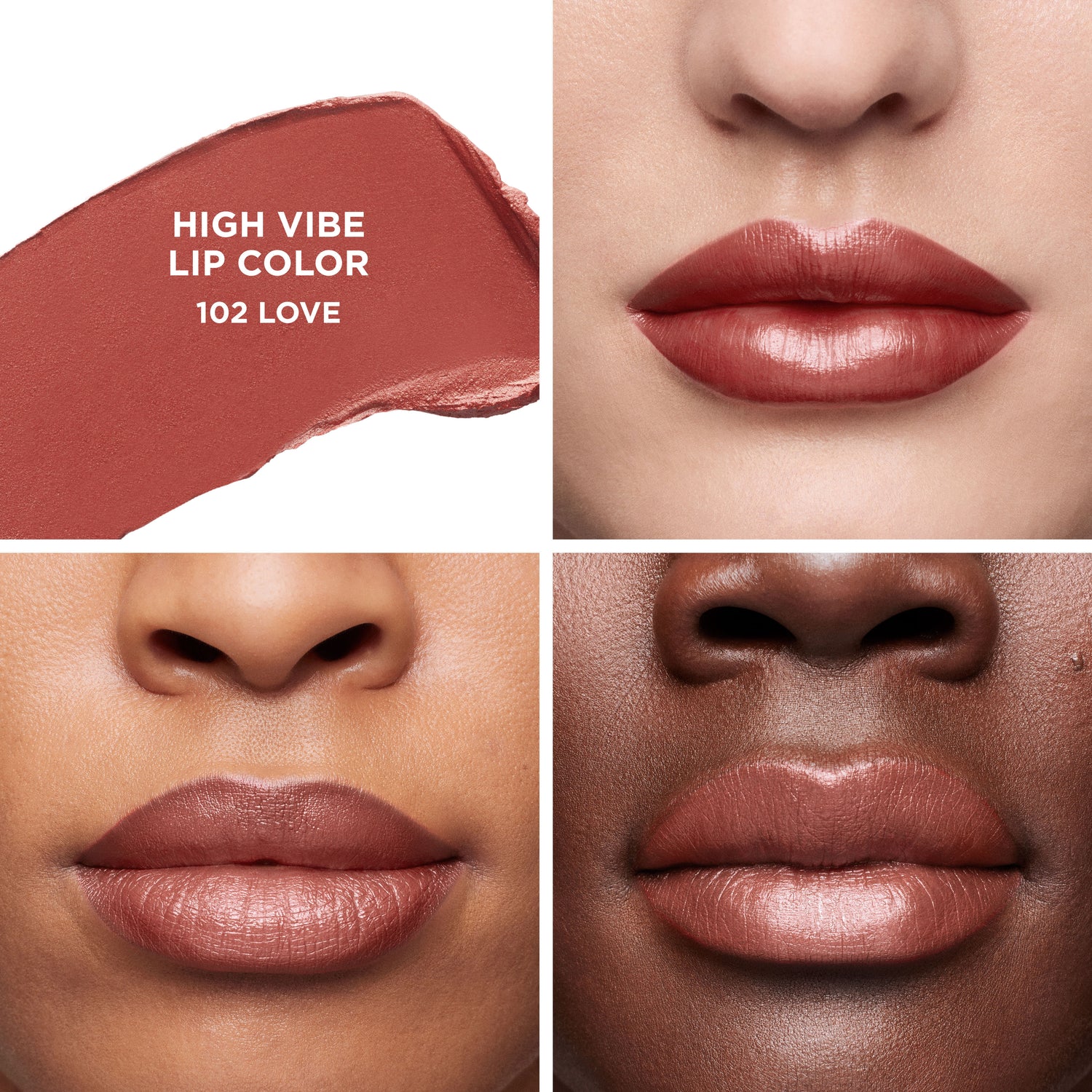 Model image of Laura Mercier High Vibe Lip Color variant: 102 Love